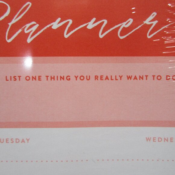 NWT! Undated Desktop Weekly Calendar Chunky Pad - 75 Sheets - Picture 4 of 6